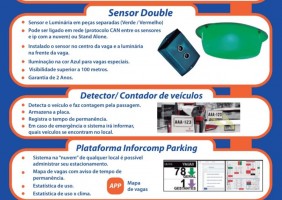Sinalizador de vaga livre ou ocupada de estacionamento com sensor - Foto 6